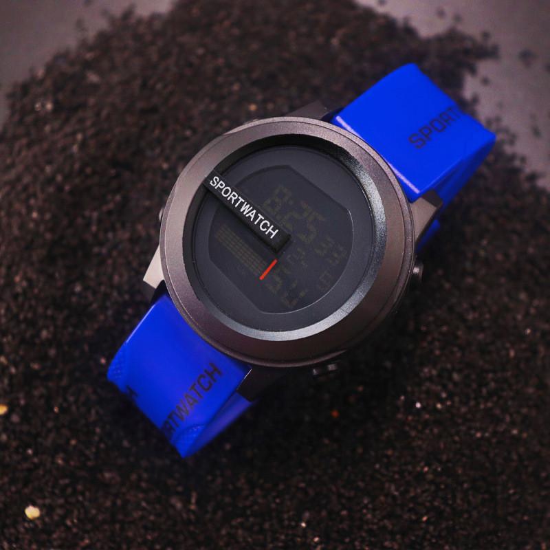 

Fashion Outdoor Led Digital Watch For Men With Sport Chronograph And Silicone Band