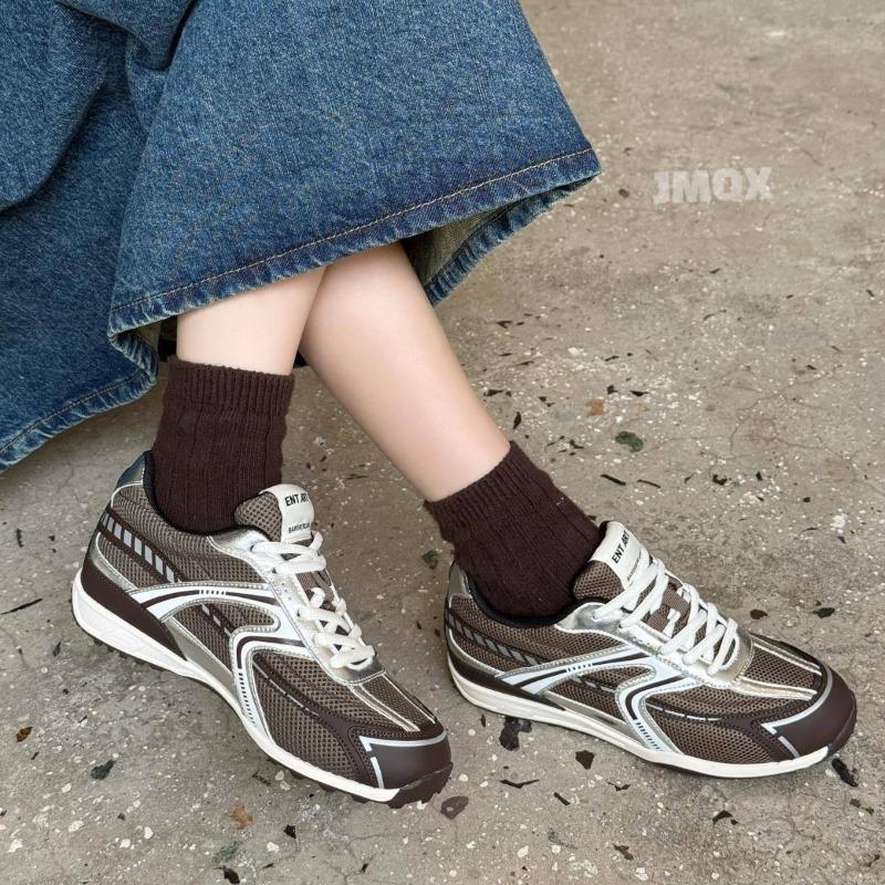 Leather Platform Women's Autumn New Versatile Outdoor Mountaineering Jogging