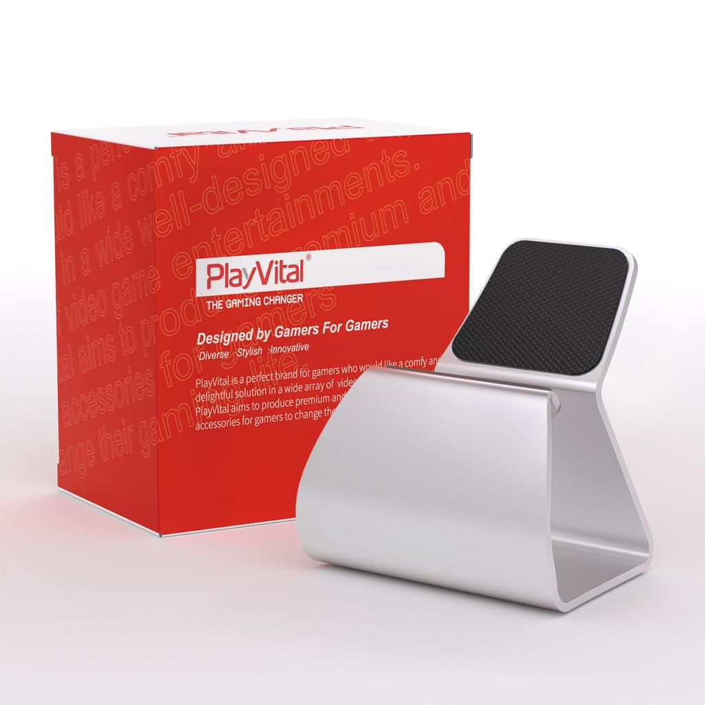 PlayVital Metal Stand for PS5 and PS4 Universal Desktop Display Gamepad Stand for Xbox Series Xbox Aluminum Metal Stand Holder for Switch Storage