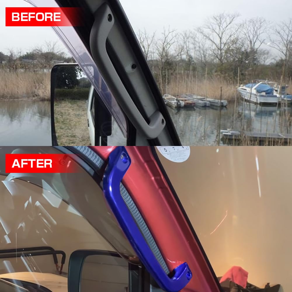 Assist Genuine Replacement Assist Wide Pillar Aluminum Assist Grip Specially Designed for the Hijet Truck S500P Series Grips, Grips, Blue, 1-Piece