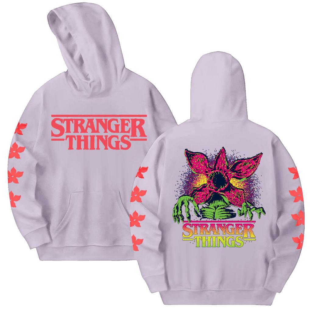 Dámská módní ležérní mikina s kapucí, dlouhým rukávem a potiskem