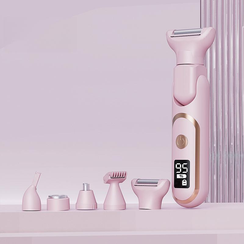 New Hair Remover, Women's Five-head Shaver, Private Parts Pubic Hair Trimmer, Electric Shaving Knife, Women's Hair Removal.