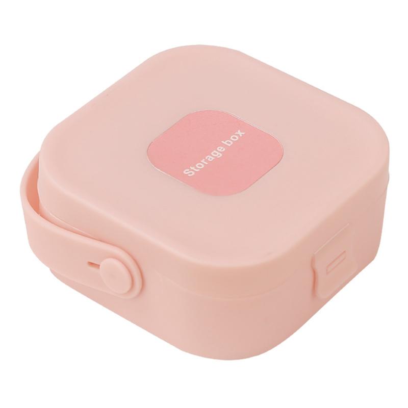 

1 шт. квадратные пластиковые серьги коробка для хранения ювелирных изделий мелкие предметы органайзер кейс для ювелирных бусин контейнер коробка инструменты аксессуары вишневый розовый