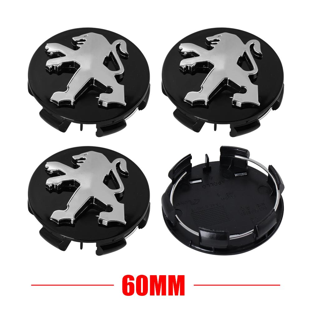 

2026 Hot Car Sticker Car Wheel Center Covers Hub Cap Badge Replacement Accessorie for Peugeot 206 207 208 306 307 308 406 407 40