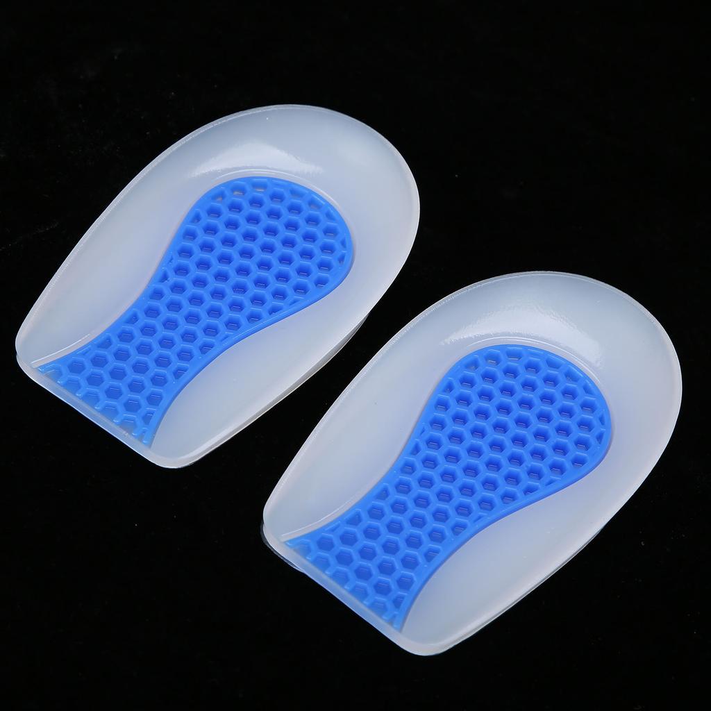 Heel Cup Silicone Insole Shoe Inserts Pad Shock Absorption Elastic Sport Shoe Cushion