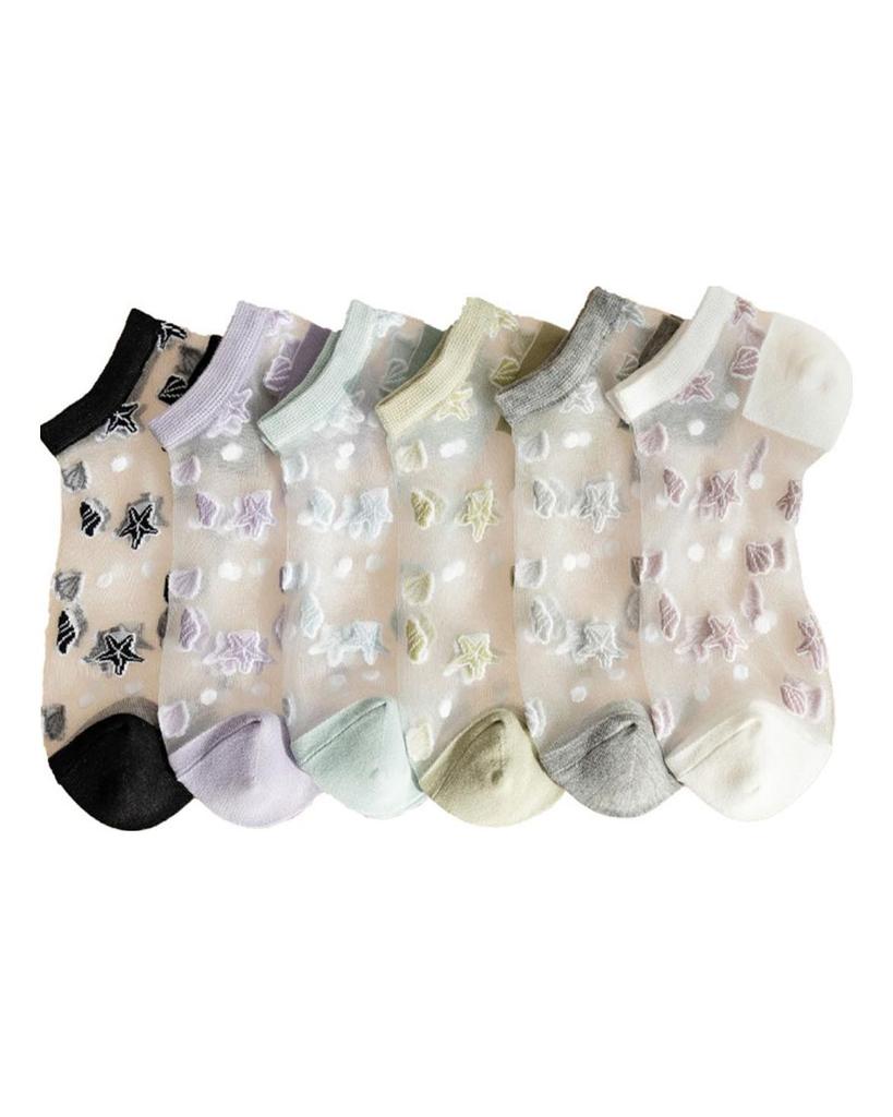 Chaussettes d'été respirantes à usage quotidien en Polyester, chaussettes invisibles de conception transparente, chaussures