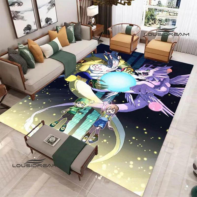 3D Digimon Cartoon Printed Carpet Non-slip Carpet Yoga Mat Carpets for Living Room Area Rug Home Bedroom Decor Birthday Gift