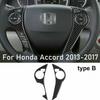 For Honda Accord 2013-2017 Type B Carbon Fiber Steering Wheel Trim Button Cover