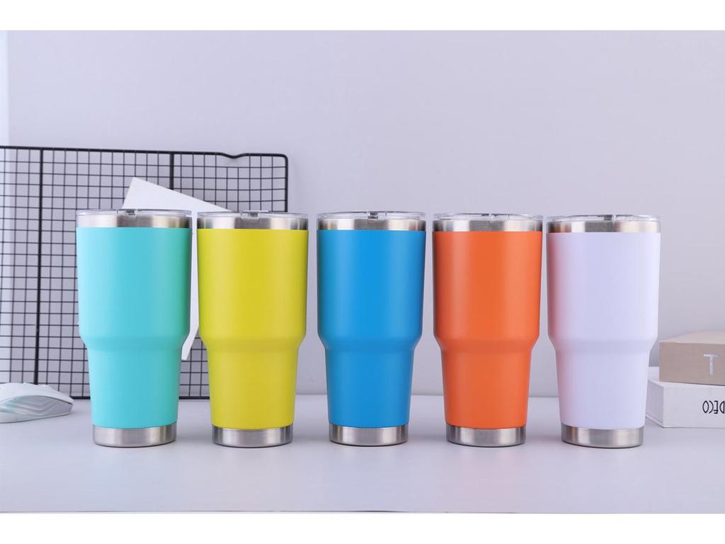 30oz Stainless Steel Double-Layer Thermos Mug for Hot/Cold Beverages