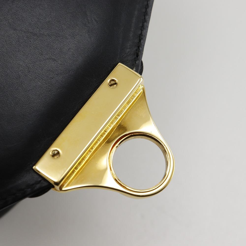 Salvatore Ferragamo 2WAYShoulder Handbag DQ-21 1668 Vintage Black Calfskin Women Used