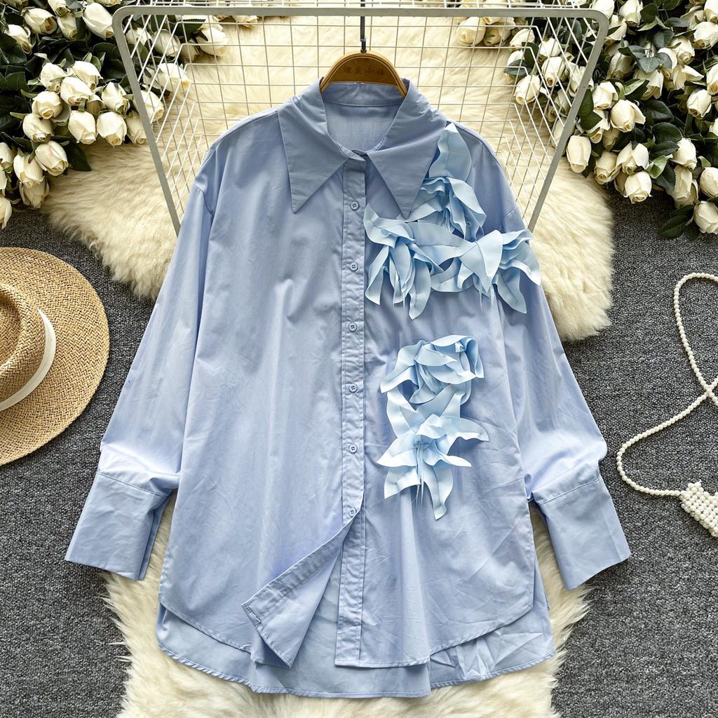 Women's Plus Size Light Mature Wind High Grade Sense of Chic Shirt