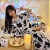 Cute Melody pajamas women's Japanese sweet cartoon style loungewear age-reducing girls cardigan short-sleeved set