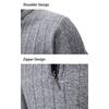 Men S Stand Collar Pullover Fleece Knit Sweater Casual Plus Size Winter