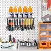 Spray Bottle Holder Rack Wall Mounted Storage Rack Spray Can Holder Rack Heavy Duty Organizer Tool Steel 5 Holes Bottle Holder