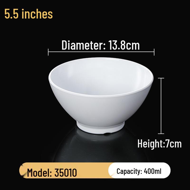 Melaminová sada čtvercových misek: Ideální pro Hot Pot, Omáčky, Rýži, Kaši a Polévku - Pro Komerční a Restauranční Použití.