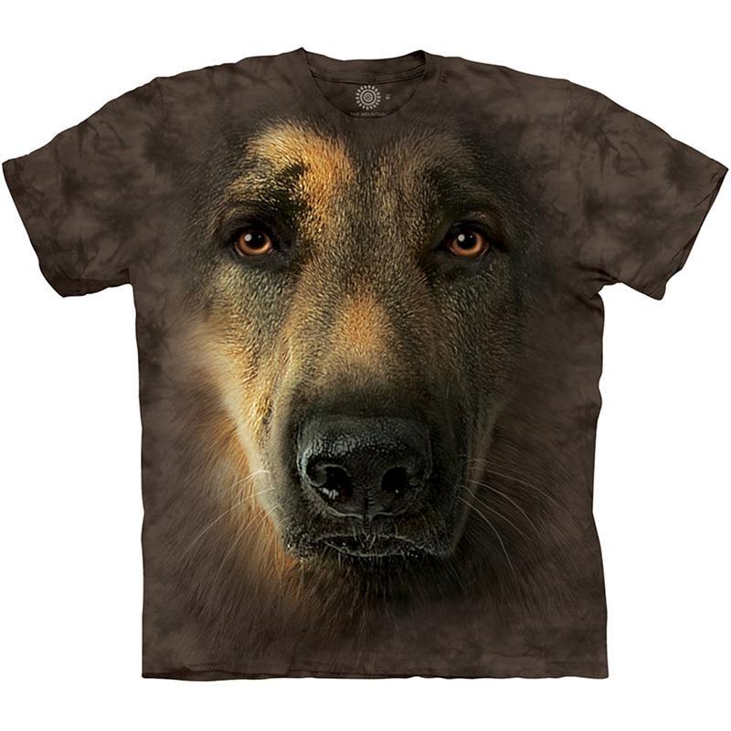 Cute Dog Print T-shirt, Summer Fashion Short-sleeved Fun 3D Animal Print T-shirt, Men's Casual Loose Harajuku Style T-shirt.