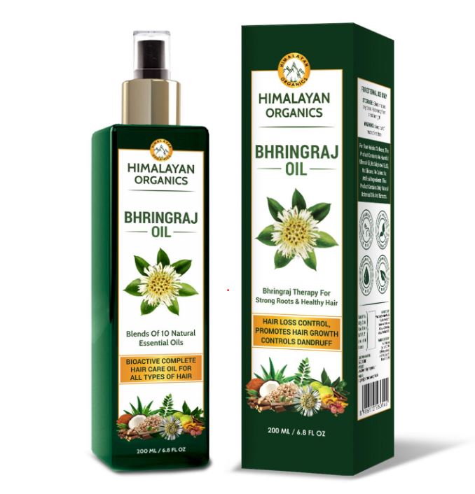 Bringaraj: Oil for Strengthening and Hair Growth (200 Ml), Bhringraj Oil, Himalayan Organics