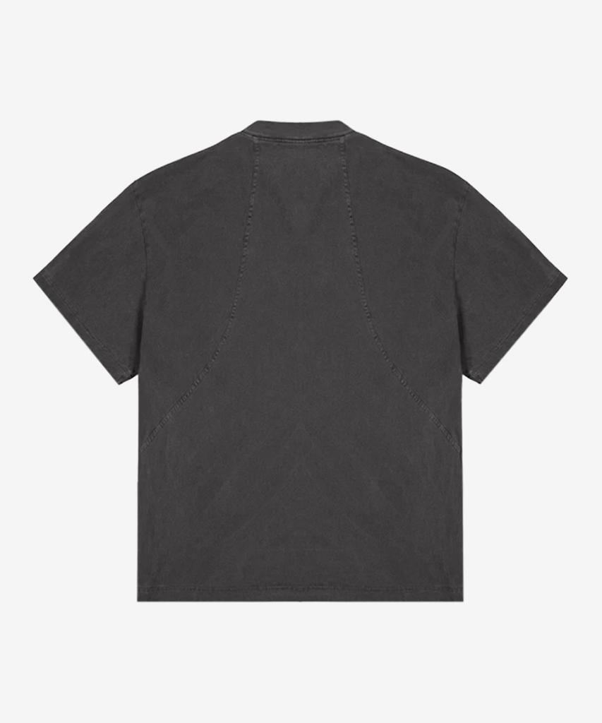 Aetityudeuaetityudeu Aa Curved Garment Dyeing Short Sleeve Gray