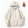 Fleece high quality 420g small shoulder thickened hooded sweater silver fox fleece light board sweater whiteboard hooded sweater