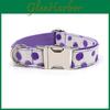 Haustierhalsband mit Silberschnalle für kleine Hunde Baumwollmaterial Niedliches Blumenmuster Atmungsaktives Design