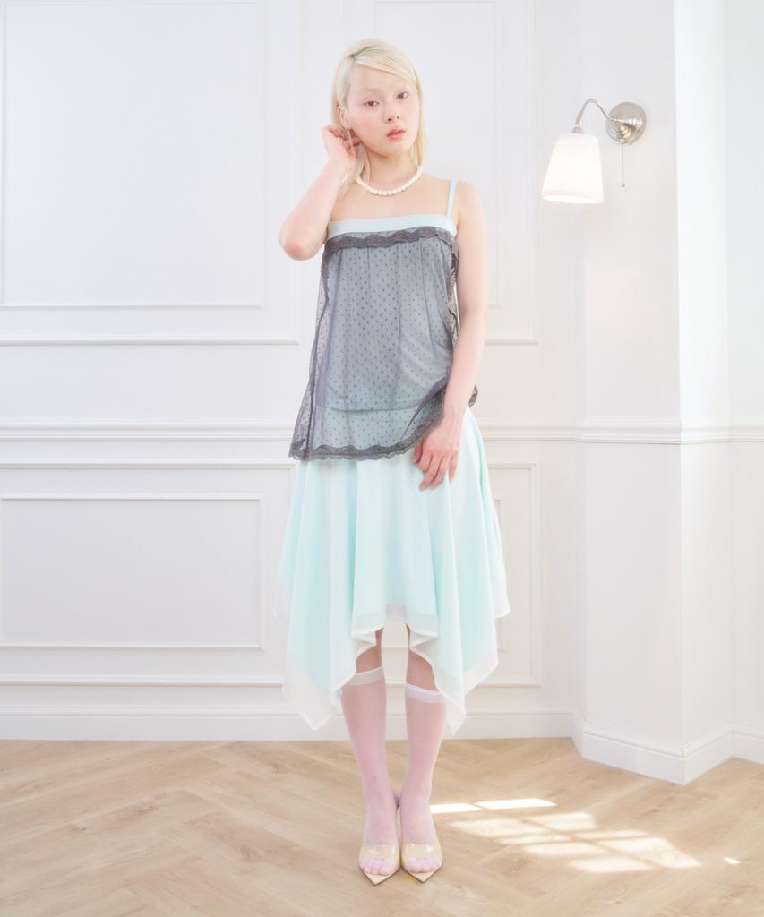 Beliar Iris Low Rise Midi Skirt Mint