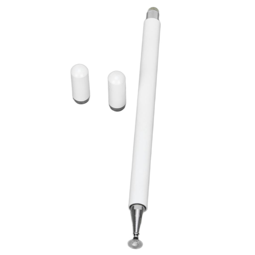 Stylus Pens 2 In 1 Accurate Control Aluminium Alloy High Durability Smart Touch PenWhite