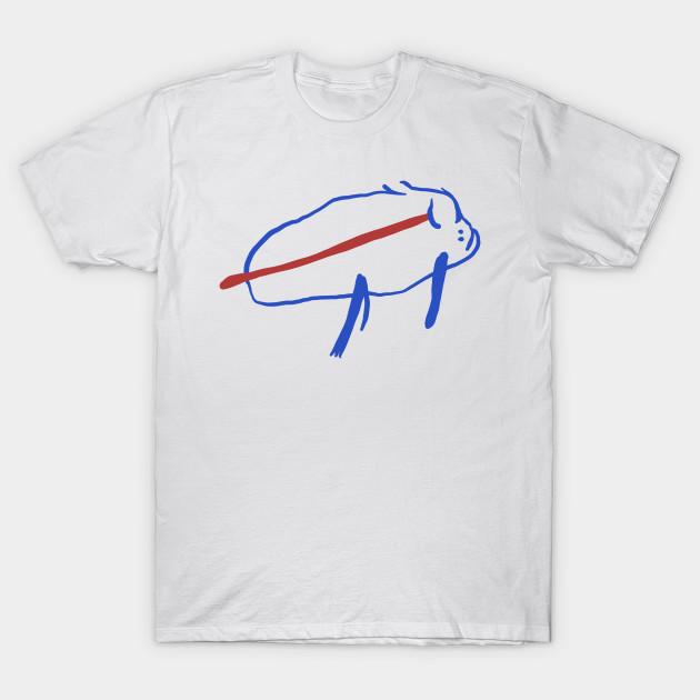 

Men Black Print T-shirt Josh Allen Bills Mafia Drawing Kids No-Cut Transfer Paper Print Cotton Tshirt XL білий