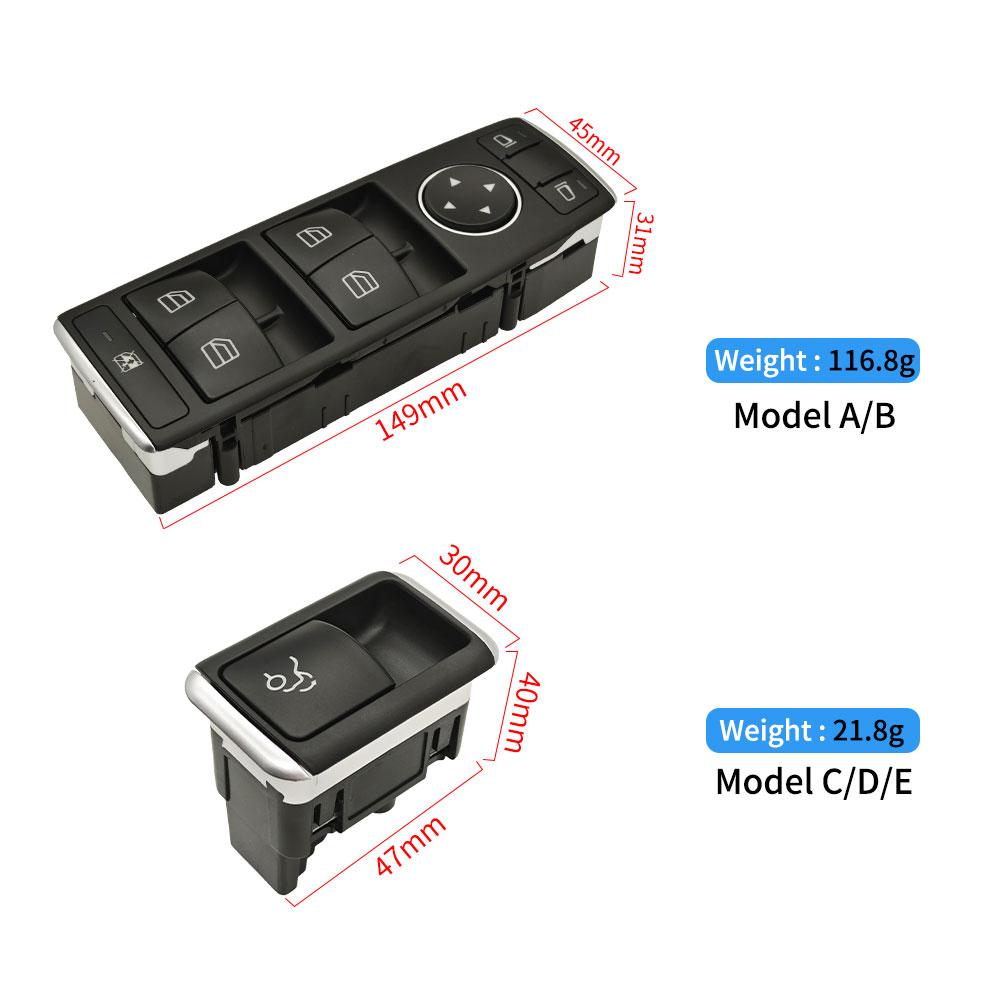 For Benz W204 X204 Car Electric Power Master Window Switch Replacement For Mercedes C GLK Class C180 C200 C250 GLK300 2049055302