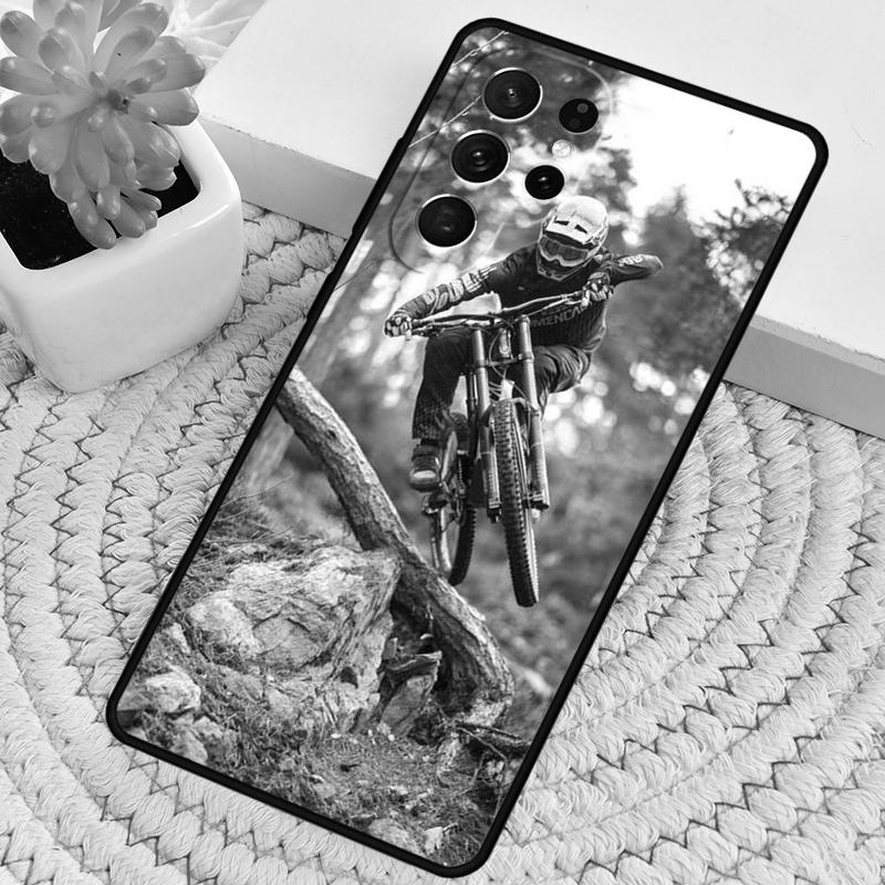 Sport Mountain Bike Cycling Art TPU Phone Case For Samsung Galaxy note 10 pro S26 S25 S24 S23 S22 Ultra Plus S21 FE S20 Cover