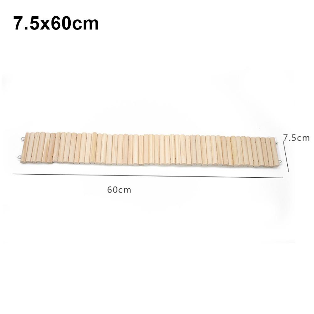 1 ks Snadno instalovatelná závěsná klecová dekorace Dřevěná podlahová plošina Potřeby pro malá zvířata