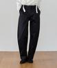 Ibokeuela Nib Satin Cropped Pants(Black)