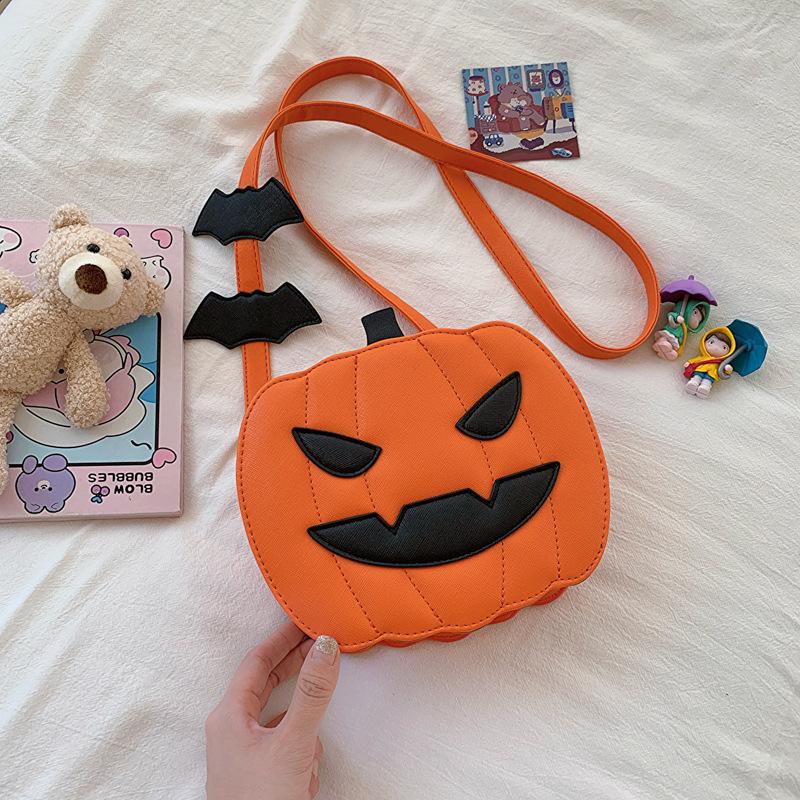 Halloween Funny Pumpkin 2024 Autumn New Fashion Personality Creative Shoulder Women's Bag Crossbody Bag Crossbody