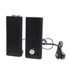 2 In 1 Computer Speaker with Volume Knob USB Plug and Play 35mm Sound Input Gaming Speakers for PC Laptop Desktop