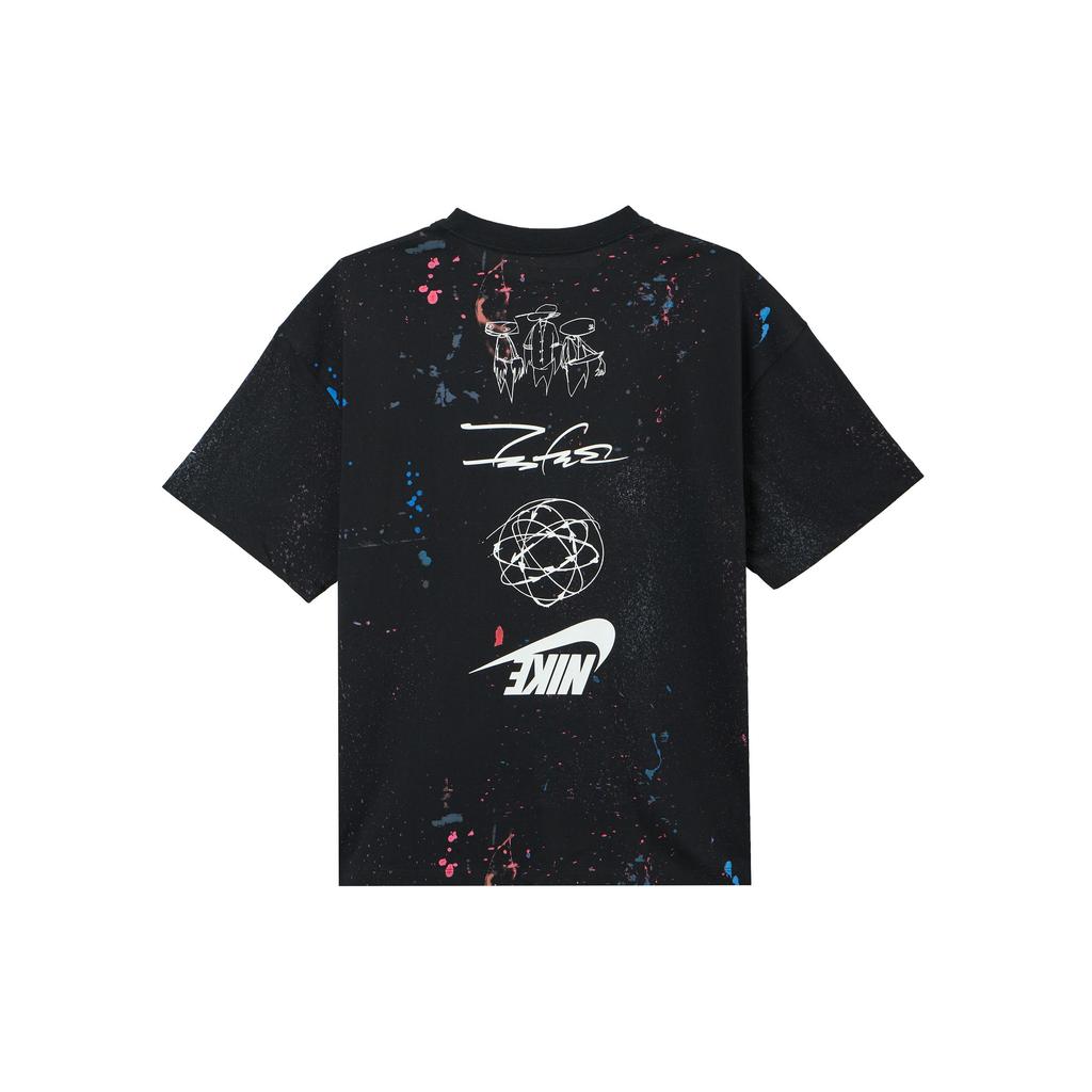 Nike Maglietta Oversize X Futura da Donna Breaking (Dimensionamento dell'Asia) Abbigliamento Streetwear da Donna Nera FZ0284010