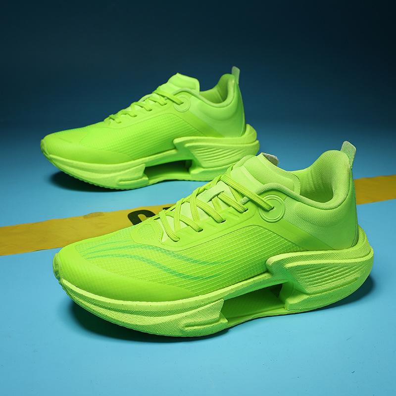 

Кроссовки того же стиля, новинки 2025 года, дышащая поддержка осенью, стабильные, эластичные скоростные универсальные полые для бега Dead Shadow 3.0 38 флуоресцентный зеленый