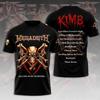 Band Rock Heavy Metal Megadeth Stampa 3D Creativo Hip-hop Fresco Top Estivo Uomo Casual Moda Manica Corta Girocollo Abbigliamento