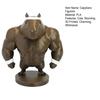 Funny Capybara Figurine, 3D Printed Boxing/Muscular Animal Statue, Novelty Collectible Desktop Ornament for Home Office Shelf Decor