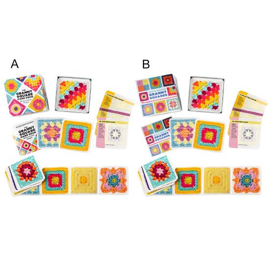 Jeu de cartes Granny Square : 50 modèles de crochet variés, blocs de crochet, vêtements, accessoires pour adultes et débutants