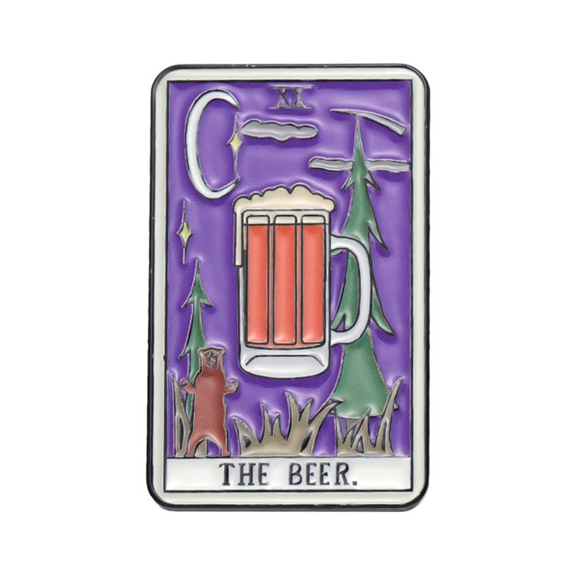 

Stylish Retro Tarot Card Brooch In Alloy For Chic Fashion Accessories For All XZ8713