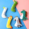 Cute Animal Shape Catnip Cats Toy Kitten Dinosaur Teeth Chewing Biting Plush Toys Cat Plush Thumb Pillow Pet Accessories