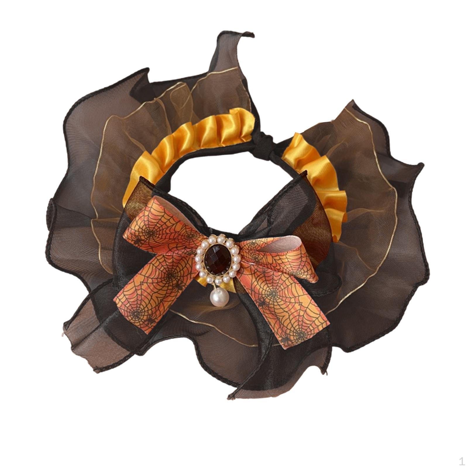 

Ошейник-бабочка для кошек и собак, удобный шейный платок для празднования Хэллоуина