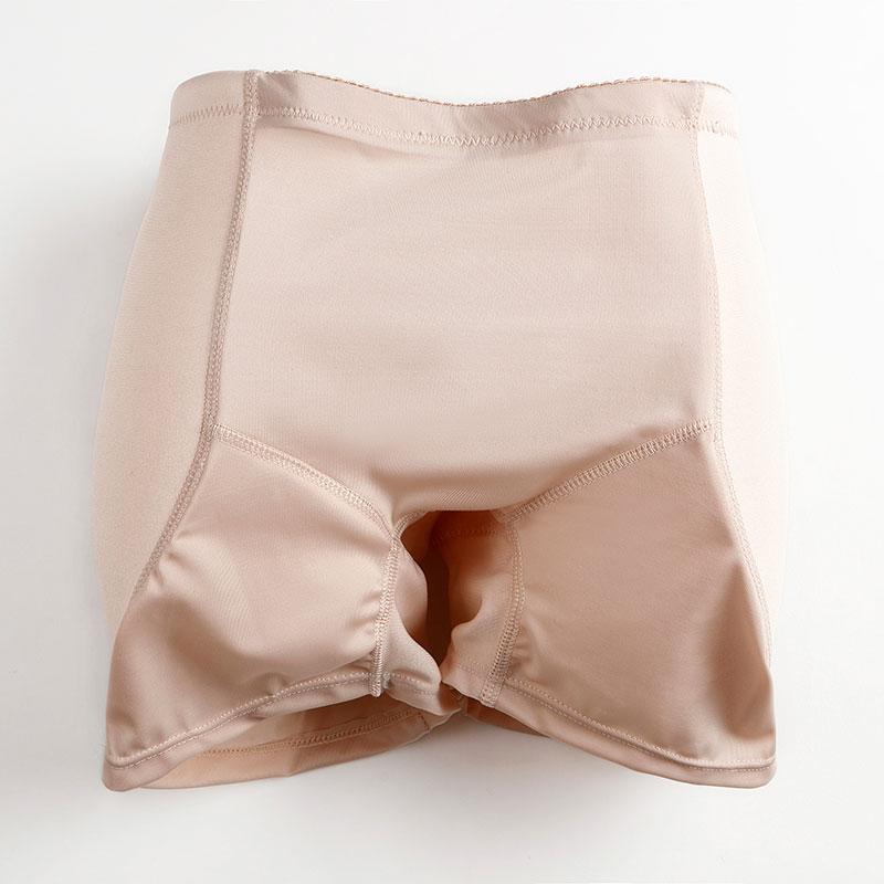 Ms. Plump Crotch Panties Base Fake Ass Lifting Hip Boxer Fixed Sponge Pad Shaping Shorts