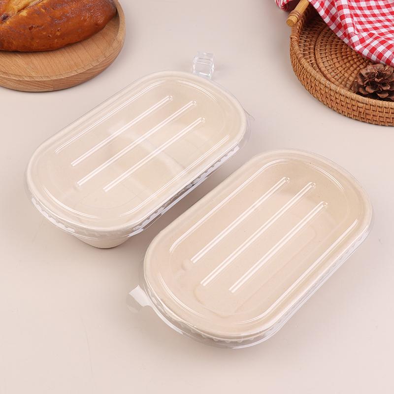Disposable Takeaway Light Food Lunch Box Biodegradable Pulp Salad Box Environmentally Friendly Pulp Sushi Fat Reducing Bento Box