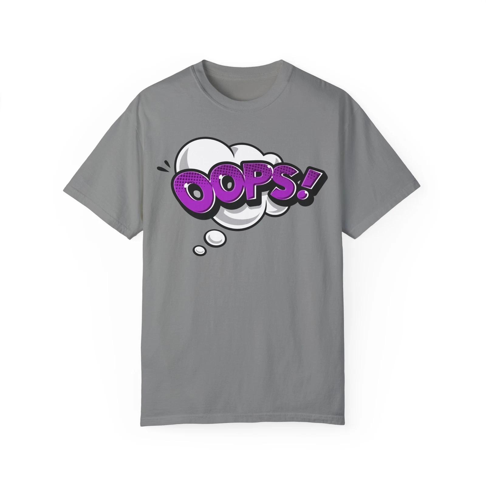 Упс! Элемент рисунка в стиле комиксов :: Унисекс футболка, окрашенная в готовом виде 4XL