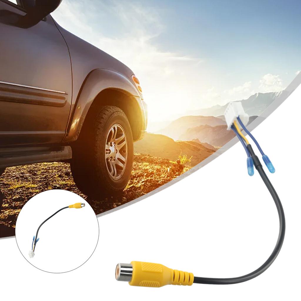 10 Pin Rear-View Backup Camera Cable Adaptor For RCA For Car Stereo Radio DVD Radio Monitor Cable-Connector Car-Accessoies