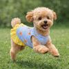 Starfish Pattern Dog Striped Dress Breathable Summer Dog Costume  Daily Walk