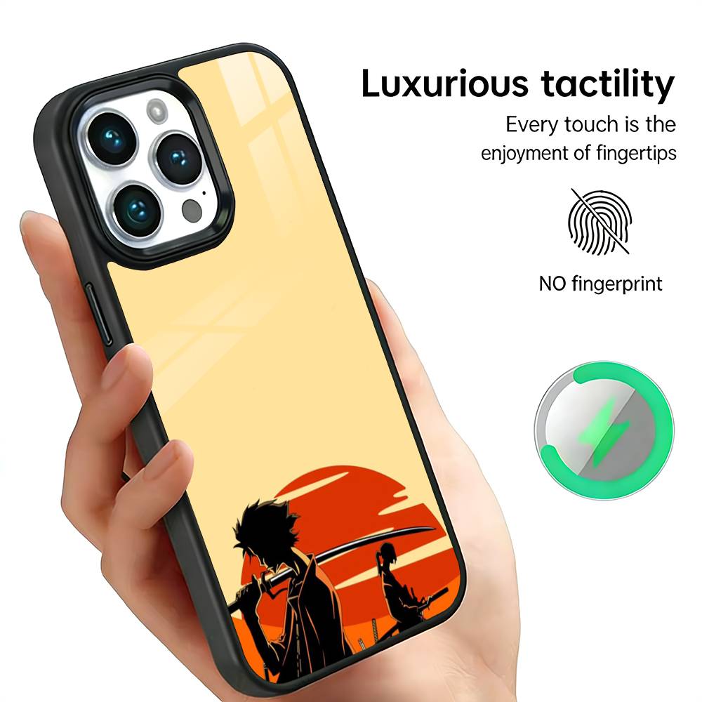 Anime S-Samurai C-Champloo Phone Case For iPhone17,16,15,14,13,12,11 Plus,Pro Max For Magsafe Wireless Charging