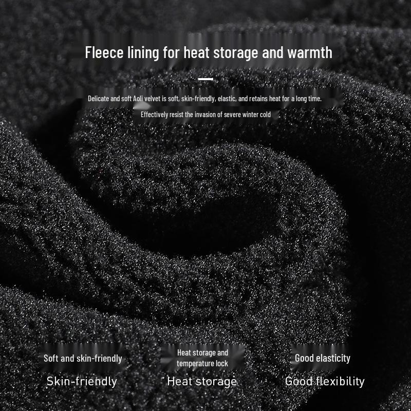 Men's Winter Velvet Cycling Face Mask: Wind & Cold Protection for Ears & Neck (DKZ25)