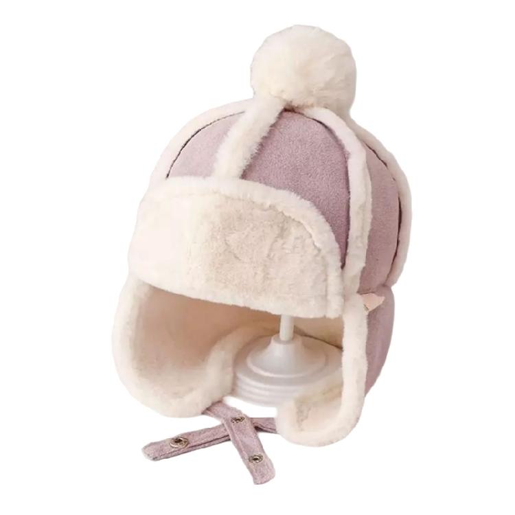 Breathable Earmuff Caps Baby Warmth Ear Flap Hat with Fleece Lining for Winter