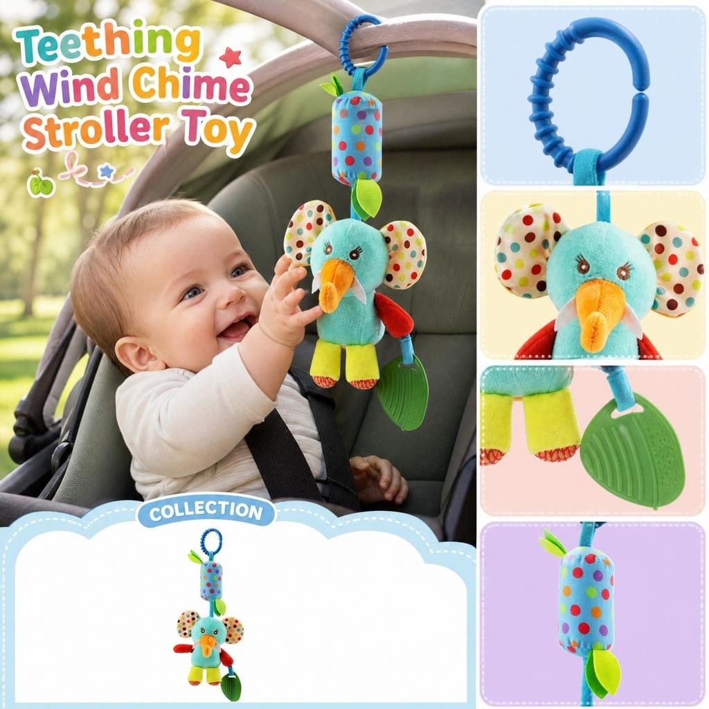 Baby Toy Teether Car Hanging Wind for Nursery Stroller